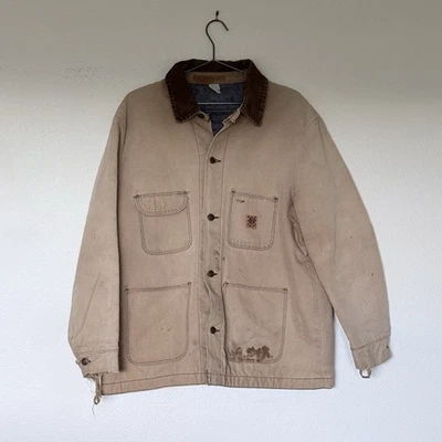 Chaqueta Big Ben De Colección Para Hombres 46 Marrón Lona Tareas Manta Forrada Envejecida Foto 1 de 4