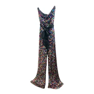 Mono Aakaa Completamente Lentejuelas Multicolor Tirantes Talla Pequeña ¡¡IMPRESIONANTE!!! - Imagen 1 de 12