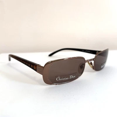 New Vintage Christian Dior Optyl Fitting Sunglasses Bronze Brown Old Stock! - Image 1 of 4