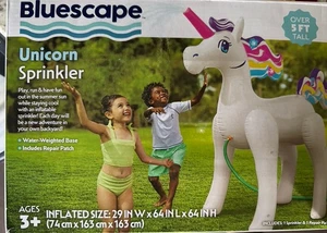 Bluescape Unicorn huge Sprinkler White Over 5 Feet Tall Ages Durable PVC - Picture 1 of 1