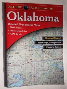 Oklahoma State Atlas & Gazetteer detaillierte topographische Karte 2015 - DeLorme - Bild 1 von 3
