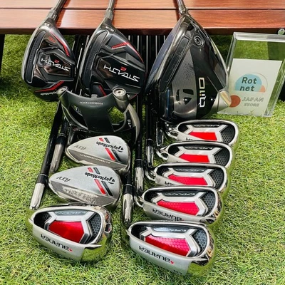 TaylorMade FullSet Qi10 1w Stelth2 5w 4hy Burner Iron 5-9+Pw 12pcs R Flex Golf - Image 1 of 4