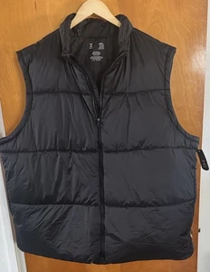 Schwarze gefütterte Weste Herren 3XL Reißverschlusstaschen - Bild 1 von 4