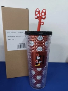 Taza vaso Disneyland Starbucks Minnie Mouse lunares rojo y blanco 2024 nueva en caja - Imagen 1 de 5