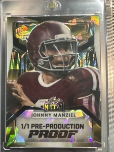 Johnny Manziel Leaf Metal 1/1 Pre-Production Proof - Picture 1 of 3