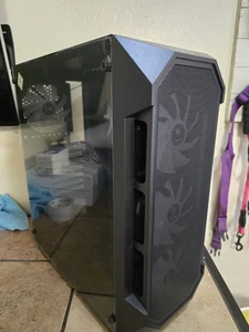 Aura Gc1 Elite Black ATX Mid Tower Gaming Computer PC Case w/Tempered Glass - Photo 1/13