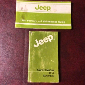 1985 JEEP SCRAMBLER & CJ7 OWNERS MANUAL BOOKS MAINTENANCE GUIDE ALL MODELS - Picture 1 of 3