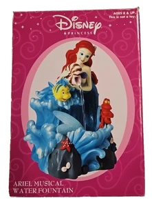 Vintage 1988 Disney Prinzessin Arielle musikalischer Wasserbrunnen mit Originalkarton - Bild 1 von 8