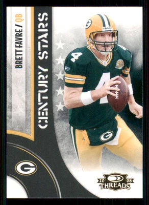 2008 Donruss Threads Century Stars #7 Brett Favre - Image 1 of 2