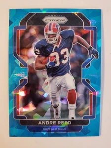 Panini Prizm #124 2021 Andre Reed Blue Ice SP #/99 como nuevo Buffalo Bills Salón de la fama - Imagen 1 de 2