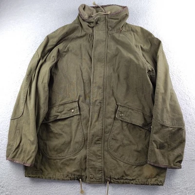 Винтажный Timberland Weathergear мужчин M зеленый холст охоты Chore куртка сарая пальто - Изображение 1 из 4