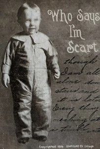 UDB Comic Postcard Waterbury Conn Adorable Little Boy Bulldog LOT UDB C5 - Picture 1 of 8