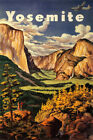 Yosemite California Sierra Nevada Mountains Art Wall Room Poster - POSTER 20x30