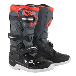 Botas Alpinestars Tech 7S Para Jóvenes Motocross Enduro Negro/Gris/Rojo - Imagen 1 de 2