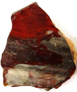 Jaspisplatte - rot - weiß - 250 Gramm - Arizona - Bild 1 von 2
