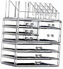 Makeup Organizer And Storage Stackable Large Skin Care Medium 8 Drawers Clear