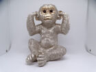 Cor Figur Figur Affe Schimpanse sitzend nichts hören Poly champagner 19,8 cm