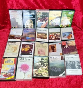 JOBLOT E, 40 MIXED CLASSICAL MUSIC CASSETTES ALL PHOTOGRAHED ALL PLAY TESTED - Picture 1 of 6