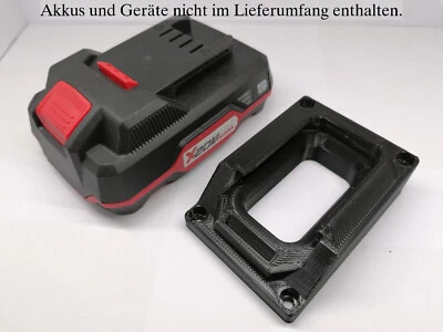 PALO-DESIGN Akkuhalter für Lidl Parkside Performance Akku X20V PAP PAPS Schwarz
