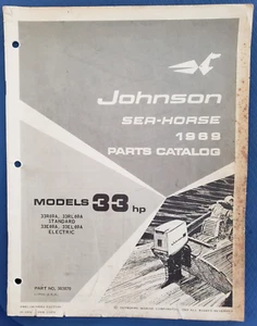 1969 Johnson Sea-Horse Parts Catalog 33hp 33R69A-33RL69A-33E69A-33EL69A      E - Bild 1 von 7