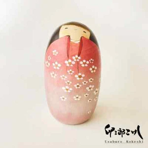 KOKESHI japanische traditionelle Artefakte Holzpuppe Glück extra groß Usaburo - Bild 1 von 26