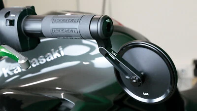 1x LSL NOVA-RUN Lenkerendenspiegel, kurz E geprüft flacher Rundspiegel - Bild 1 von 4