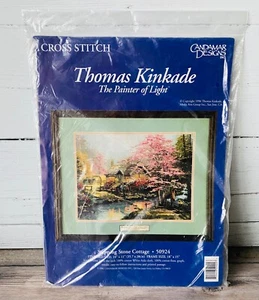 Neu Thomas Kinkade Trittstein Cottage Kreuzstich # 50924 Candamar Designs - Bild 1 von 2