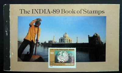 India 1989 Booklet Book of Stamps World Philatelic Exhibition with 14 Panes MNH - Image 1 of 4