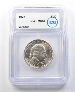 1927 Vermont Commemorative Half Dollar MS66 ICG *0173 - Picture 1 of 3
