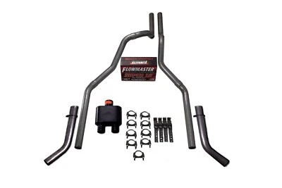 98-03 Ford F-150 2.5" doble escape Flowmaster Super 10 salida de esquina Foto 1 de 2