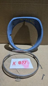 1973 CHEVY VEGA ORIGINAL HEAD LIGHT BEZEL WITH BULB RETAINER RING RH - Picture 1 of 13