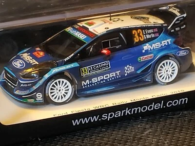 1x Spark S5981 FORD FIESTA Wrc Plus E. EVANS Rally MONTECARLO 2019 -1:43 RARE - Immagine 1 di 4