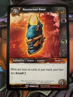 World of Warcraft TCG Promo Justice 3/12 Nocturnal Gaze - Image 1 of 2