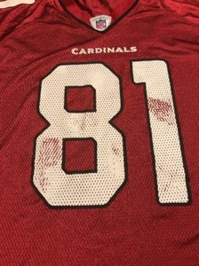 REEBOK NFL Equipment Arizona Cardinals #81 Anquan Boldin Football Jersey M (K2)  - Picture 1 of 11
