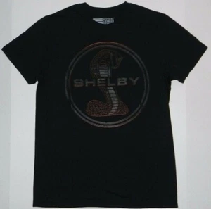 Ford Carroll Shelby Cobra Logo Performance Schwarz T-Shirt Neu - Bild 1 von 1