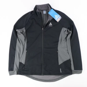 ODLO Women's Brensholmen Full Zip Black Gray Sz. Medium Fleece Workout Top $110 - Picture 1 of 7
