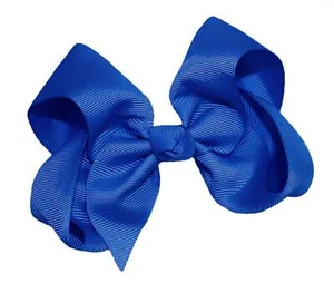 WD2U Girls 4" Solid Grosgrain Ribbon Boutique Hair Bow French Clip Barrette - Picture 1 of 61