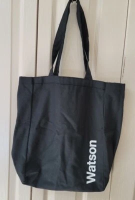 Bolso de Mano IBM Paño Negro Oficial Watson AI Sin Usar, Primeros Días de AI Foto 1 de 4