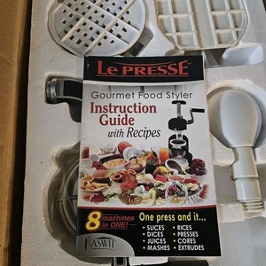GOURMET FOOD STYLER MADE BY LEPRESSE 8 MACHINES IN ONE NEW IN BOX - Picture 1 of 4
