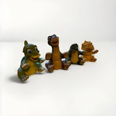 Marionetas de mano vintage Pizza Hut Land Before Time Ducky Littlefoot Spike Cera 1988 Foto 1 de 3