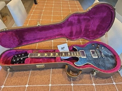 2007 Gibson Les Paul Standard DC RARE Ocean Blue Double Cut USA - Image 1 of 4