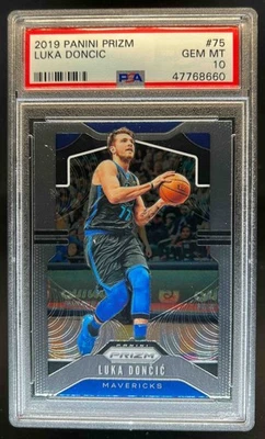 Prizm Luka Doncic #75 Mavericks PSA 10 2019-20 Foto 1 de 2