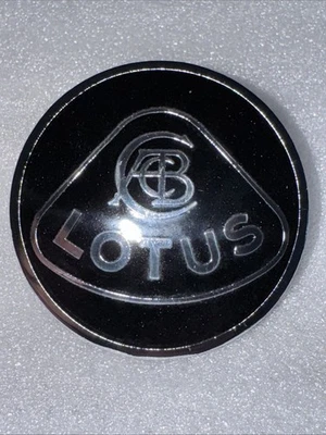 GENUINE LOTUS BLACK SILVER BONNET BADGE - image 1 of 4