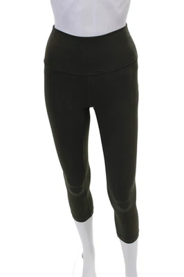 Lululemon Womens High Waisted Casual Athletic Capri Leggings Green Size 0 - Image 1 of 4
