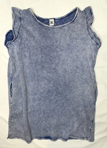 Sew In Love Blue Cotton Effortless And Airy Summer Dress - Size L - Picture 1 of 9