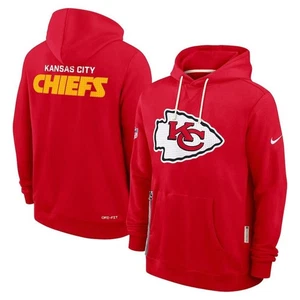 Kansas City Chiefs Herren Erwachsene Sport Langarm Pullover Hoodie Rot - Bild 1 von 1