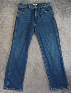 Pantalones de mezclilla para mujer Wrangler talla W27 L26 The Retro medio azul recto - dobladillo ajustado - Imagen 1 de 16