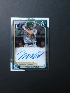 Bowman Chrome 1st Prospect Auto Myles Naylor 2024 #CPA-MN - Imagen 1 de 4