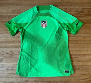 Nike USMNT Soccer Goalie Jersey Mens XL Green Olympics World Cup Rare Authentic - Picture 1 of 12