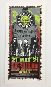 WHITE ZOMBIE REVERAND HORTON MELVINS ROCK KONZERT HANDZETTEL POSTER MARK ARMINSKI - Bild 1 von 1